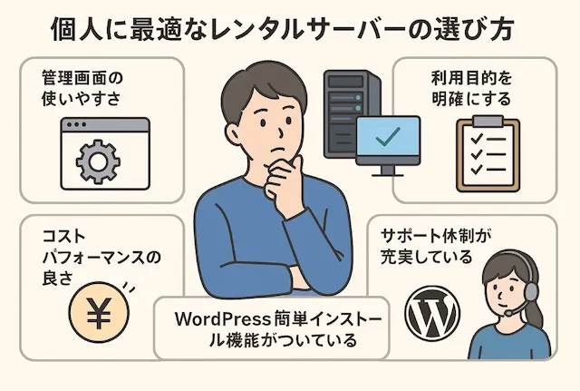 個人に最適なレンタルサーバーの選び方