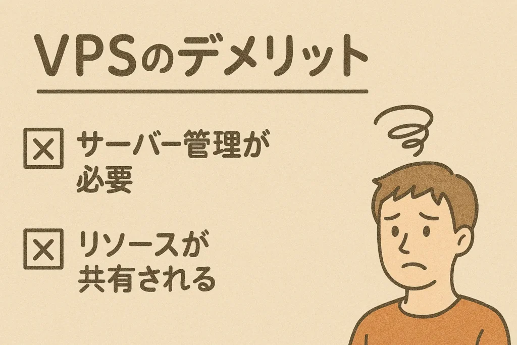 VPSのデメリット