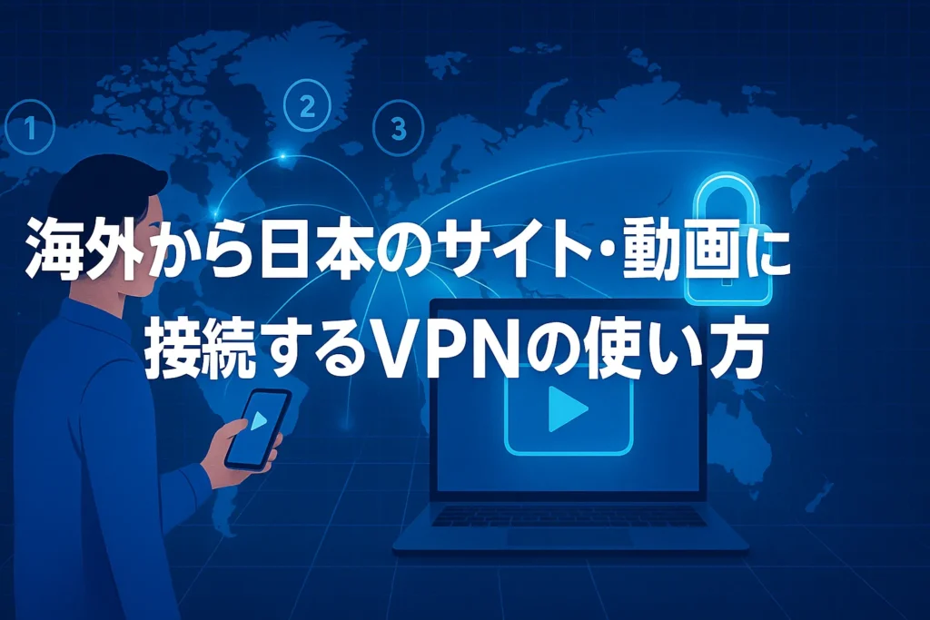 海外から日本のサイト・動画に接続するVPNの使い方