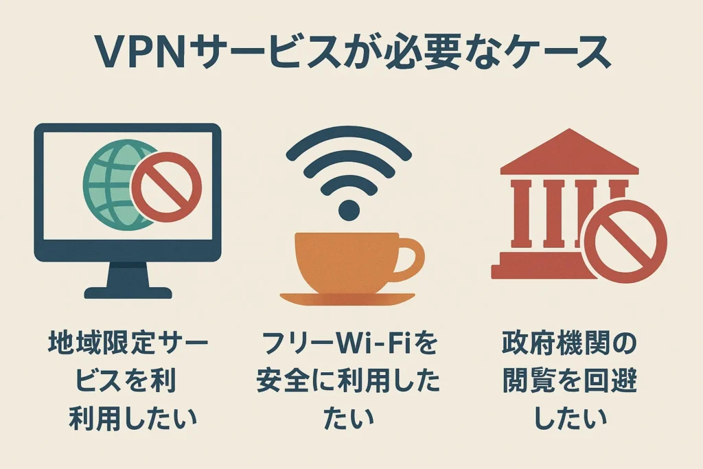 VPNサービスが必要なケース